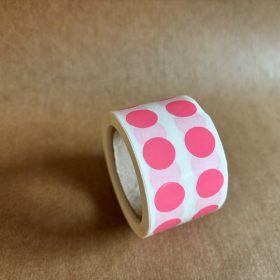 12mm körcímke PP műanyag 1000 db/40 - PINK