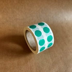 12mm körcímke PP műanyag 1000 db/40 - ZÖLD