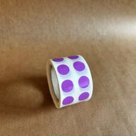 12mm körcímke PP műanyag 1000 db/40 - LILA