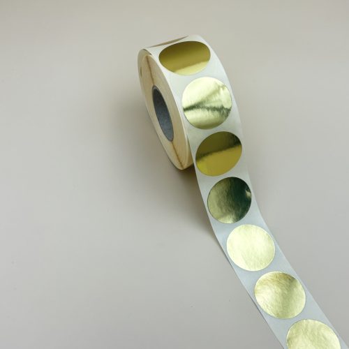 38mm körcímke -  ARANY papír 1000 db/40gy