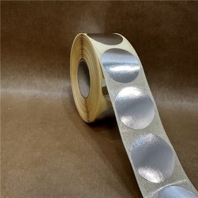 38mm  körcímke - EZÜST papír 1000 db/40gy