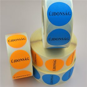 38mm körcímke - EGYEDI nyomat