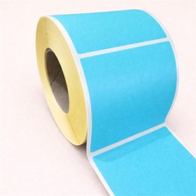 100x100mm direkt THERMO címke 1000 db/76gy- KÉK