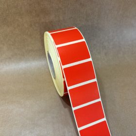 50x25mm direkt THERMO címke 2000 db/40gy - PIROS