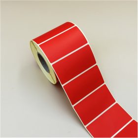 80x40mm direkt THERMO címke 1000 db/40gy - PIROS (RED032)