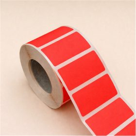 50x25mm termál transzfercímke 1000 db/40gy - neon PIROS