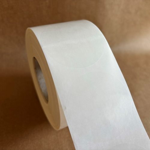 50mm átlátszó műanyag körcímke PP CLEAR 1000 db/40gy