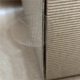   30mm átlátszó műanyag körcímke PP CLEAR 2000 db/40gy - DÉZSMAZÁRÓ