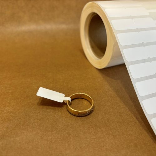 Ékszercímke 64x10mm műanyag 1000 db/40gy