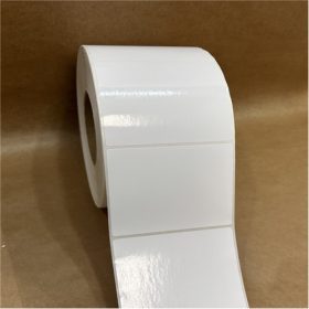100x100mm PP Gloss White műanyag címke 500 db/40gy
