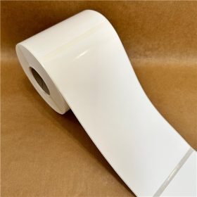   105x210 mmPP Gloss White műanyag címke 300 db/40gy -  erős ragasztó