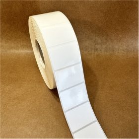   36x25mm PE Gloss White műanyag címke 2000 db/40gy ERŐS ragasztó