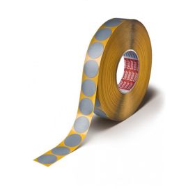   30mm kör EZÜST szövetszalag (TESA 54657) 4000 db/tekercs - EXTRA erős