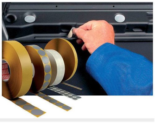 25mm kör EZÜST szövetszalag (TESA 54657) 5000 db/tekercs - EXTRA erős