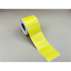   70x35mm PP Gloss műanyag címke 1000 db/40gy - SÁRGA tónus (P yellow)