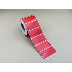   70x35mm PP Gloss műanyag címke 1000 db/40gy - PIROS tónus (P032)