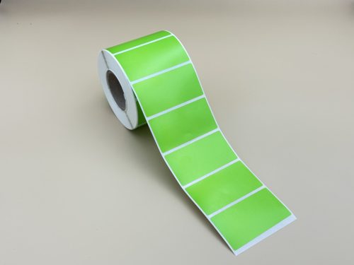 70x35mm PP Gloss műanyag címke 1000 db/40gy - ZÖLD tónus (P375)