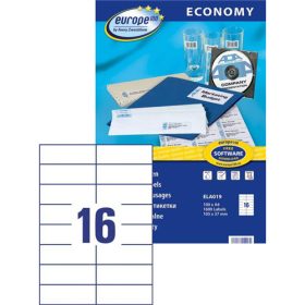 Avery Europe100 univerzális etikett 105x37mm - ELA019