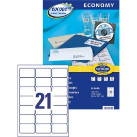 Avery Europe100 univerzális etikett 63,5x38,1mm - ELA040