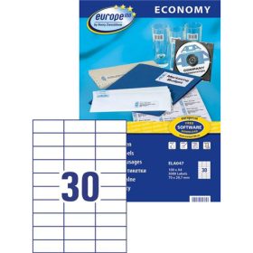 Avery Europe100 univerzális etikett 70x29,7mm - ELA047