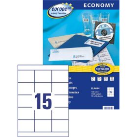 Avery Europe100 univerzális etikett 70x50,8mm - ELA044