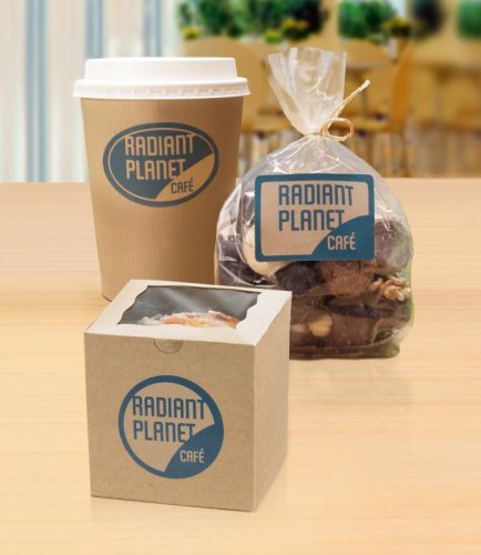 Avery újrahasznosított natúr címke barna 210x297mm - L7109-25