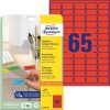 Avery univerzális visszaszedhető piros címke  38,1x21,2mm - L4790-20