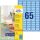 Avery univerzális visszaszedhető kék címke  38,1x21,2mm - L4791-20