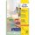 Avery univerzális visszaszedhető sárga címke  38,1x21,2mm - L4793-20