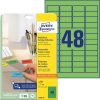 Avery univerzális visszaszedhető zöld címke 45,7x21,2mm - L6040-20