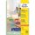 Avery univerzális visszaszedhető sárga címke 45,7x21,2mm - L6041-20