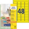 Avery univerzális visszaszedhető sárga címke 45,7x21,2mm - L6041-20
