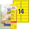 Avery visszaszedhető neon sárga címke 99,1x38,1mm - L7263Y-25