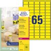Avery visszaszedhető neon sárga címke 38,1x21,2mm - L7651Y-25