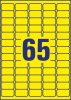 Avery visszaszedhető neon sárga címke 38,1x21,2mm - L7651Y-25