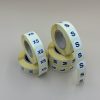 Méretjelző 20mm körcímke 1000 db/40gy - FEHÉR (XS,S,M,L,XL,XXL,3XL)