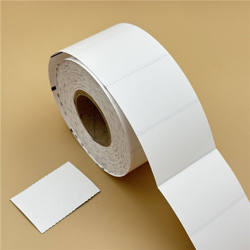 Polccímke 55x38mm direkt THERMO kartoncímke 1000 db/40gy -  FEHÉR + MARKEL JEL