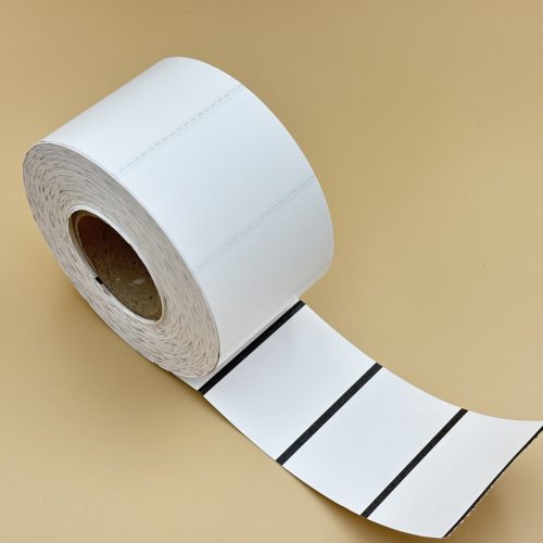 Polccímke 55x38mm direkt THERMO kartoncímke 1000 db/40gy -  FEHÉR + MARKEL JEL