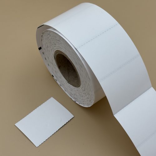 Polccímke 55x38mm direkt THERMO kartoncímke 1000 db/40gy -  FEHÉR + MARKEL JEL