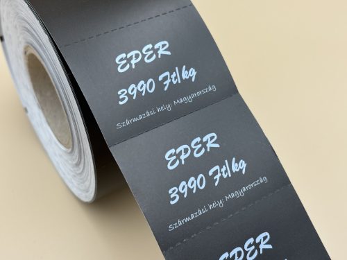 Polccímke 55x38mm TT kartoncímke 1000 db/40gy -  FEKETE + MARKEL JEL