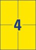 Avery univerzális címke - sárga 105x148mm (3459)