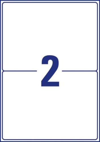 Avery visszaszedhető etikett 199,6x143,5mm (2db/ív) - L4734REV-25