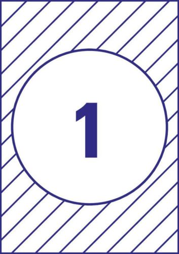 Avery kirakat matricák 200mm kör (10 ív) - L9003-10