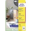 Avery univerzális címke szögletes címke visszaszedhető fehér 45x45mm (10 ív) - 6252REV-10