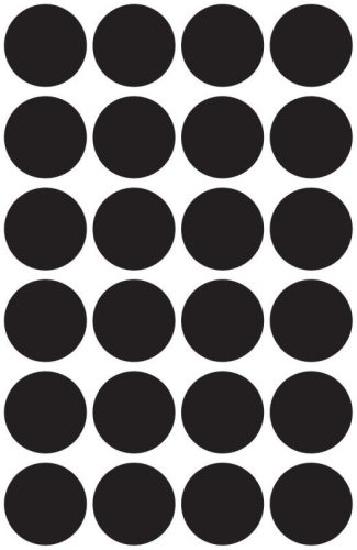 Avery öntapadó jelölő címke 18mm fekete (3003)
