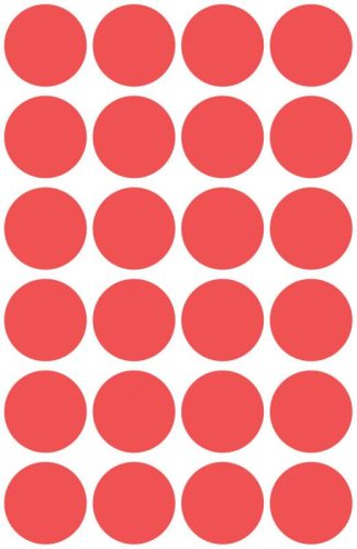 Avery öntapadó jelölő címke 18mm piros (3004)