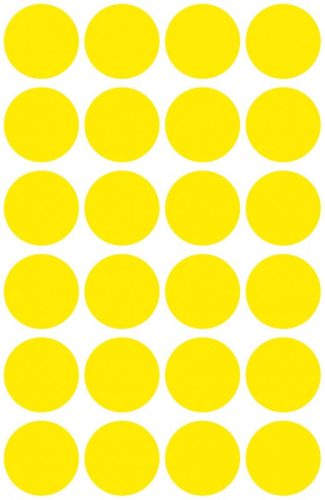 Avery öntapadó jelölő címke 18mm sárga (3007)