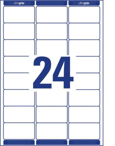 Avery fehér öntapadó címke 63,5x33,9mm - L7159-100