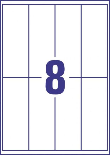 Avery nyomtatható mágnes lap 50x140mm - J8875-5