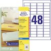 Avery átlátszó címzés címke 45,7x21,1mm - J4720-25